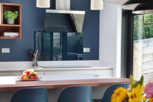 @welsh1930homebeforeandafter Faber Wall Hood Daisy B in Black Glass