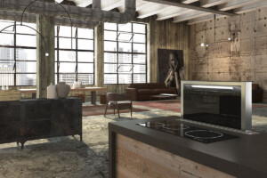 Fabula Plus | Downdraft Hood | Faber | Black | Lifestyle