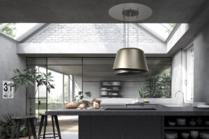 Belle Plus | Island Hood | Faber | Gold / Warm Dark Grey Matt | Lifestyle