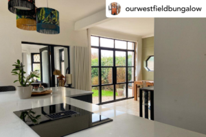 @ourwestfieldbungalow Galileo Smart Venting Hobs in Black Glass