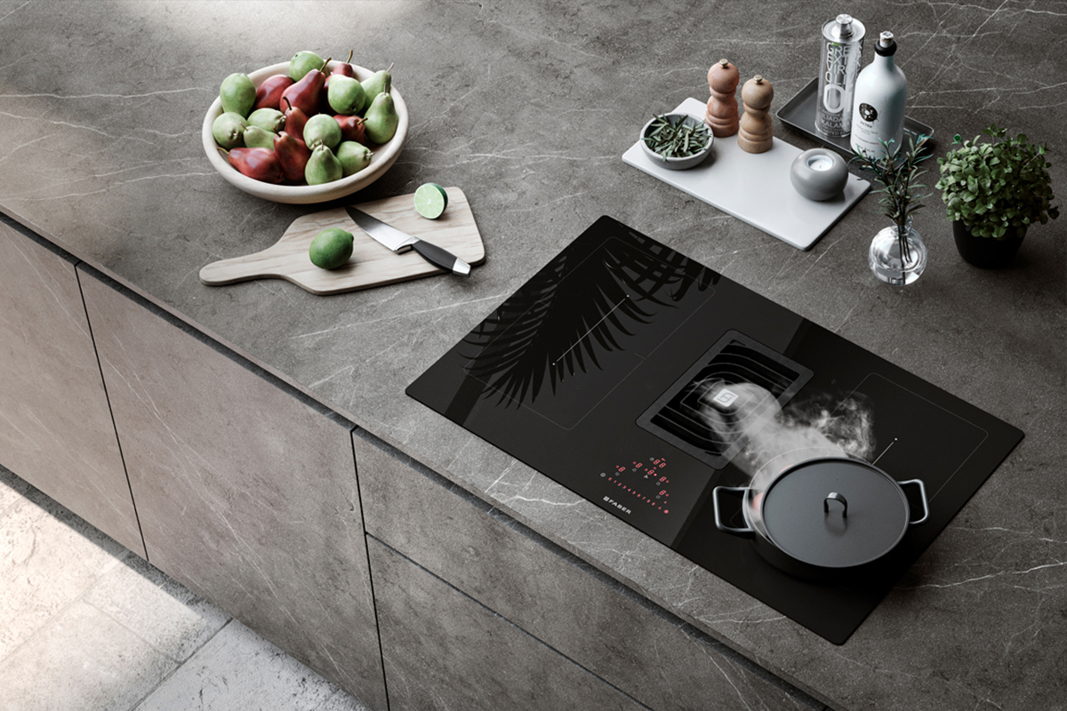 Faber's Galileo Smart Venting Hob Faber's Galileo Smart Venting Hob