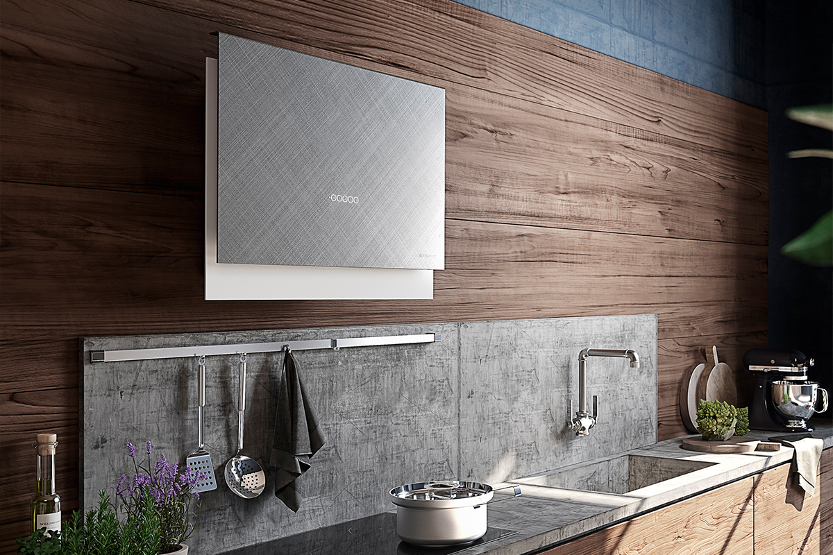 Talika Wall Hood in Cross Titanium