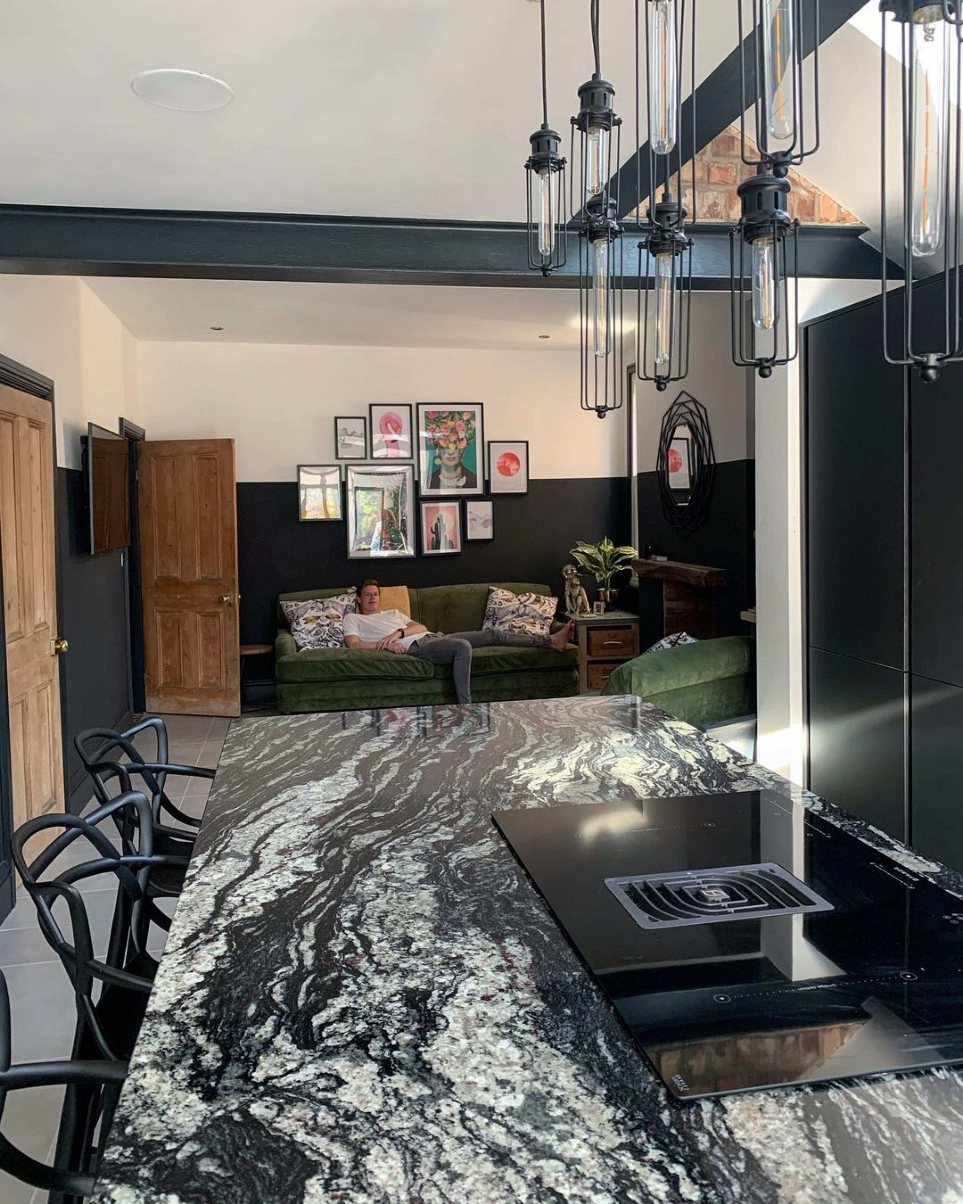 Open Plan Kitchen featuring Galileo Venting Hob