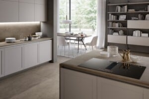 Faber venting hob in island