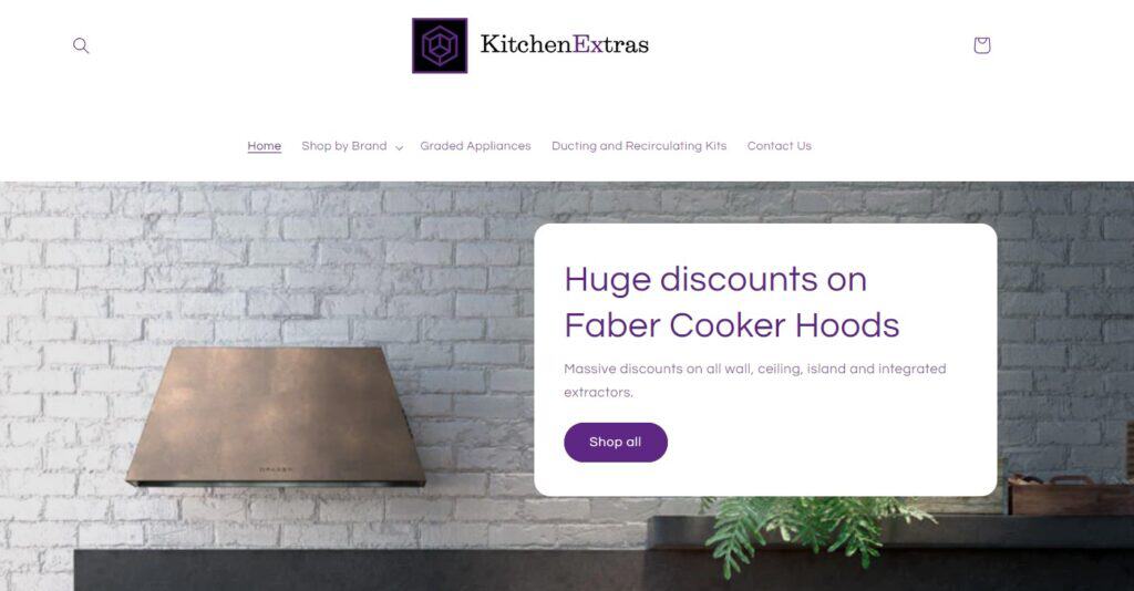 KitchenExtras sells a lovely collection of integrated cooker hoods by Faber